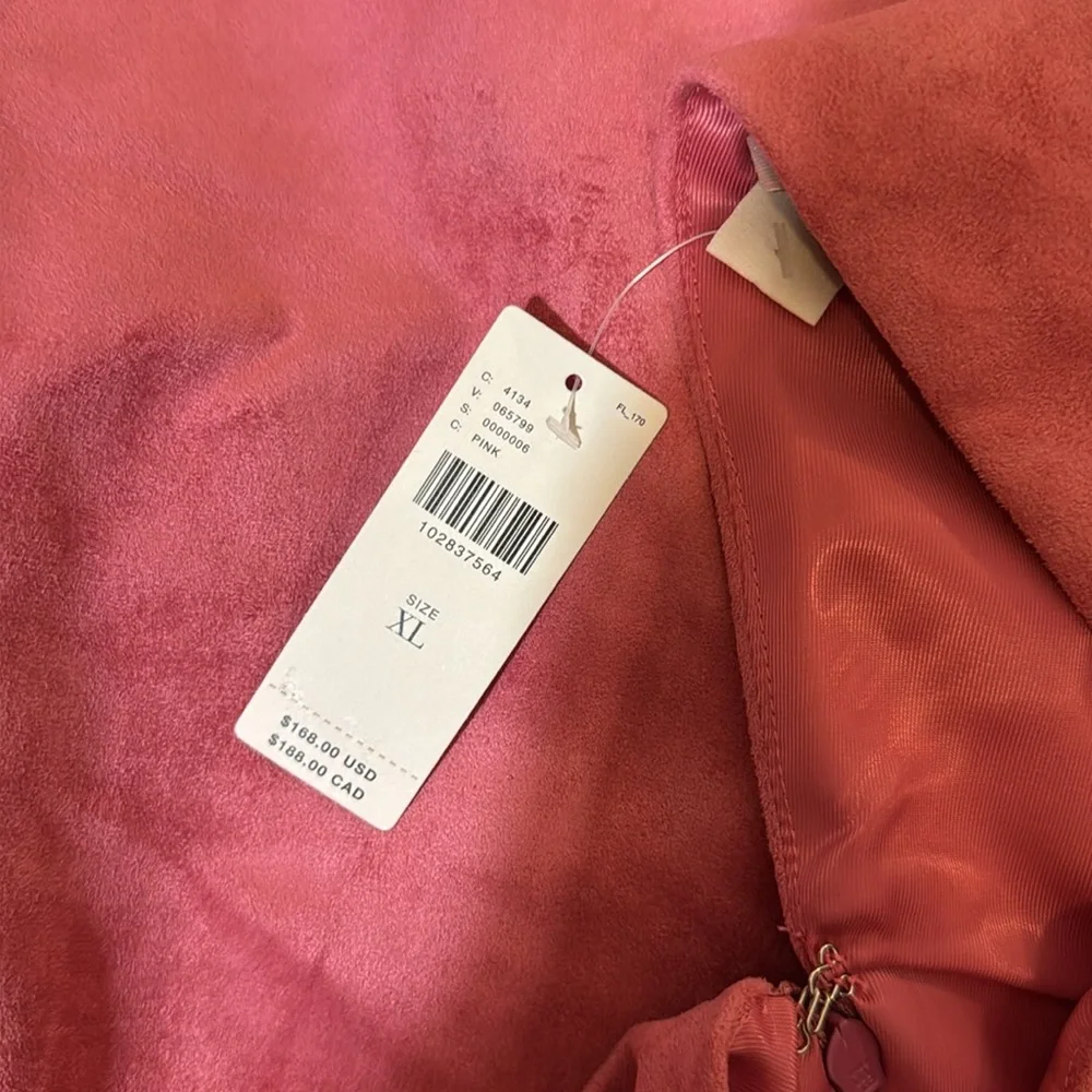 NWT! Anthropologie Mare Mare Faux-Suede Sleeveless V-Neck Romper - Size XL 🎆